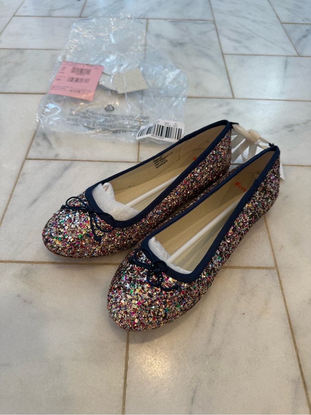 NWT J.Crew/Crewcuts sparkle flats
